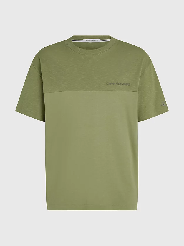Camiseta de mistura de algodão