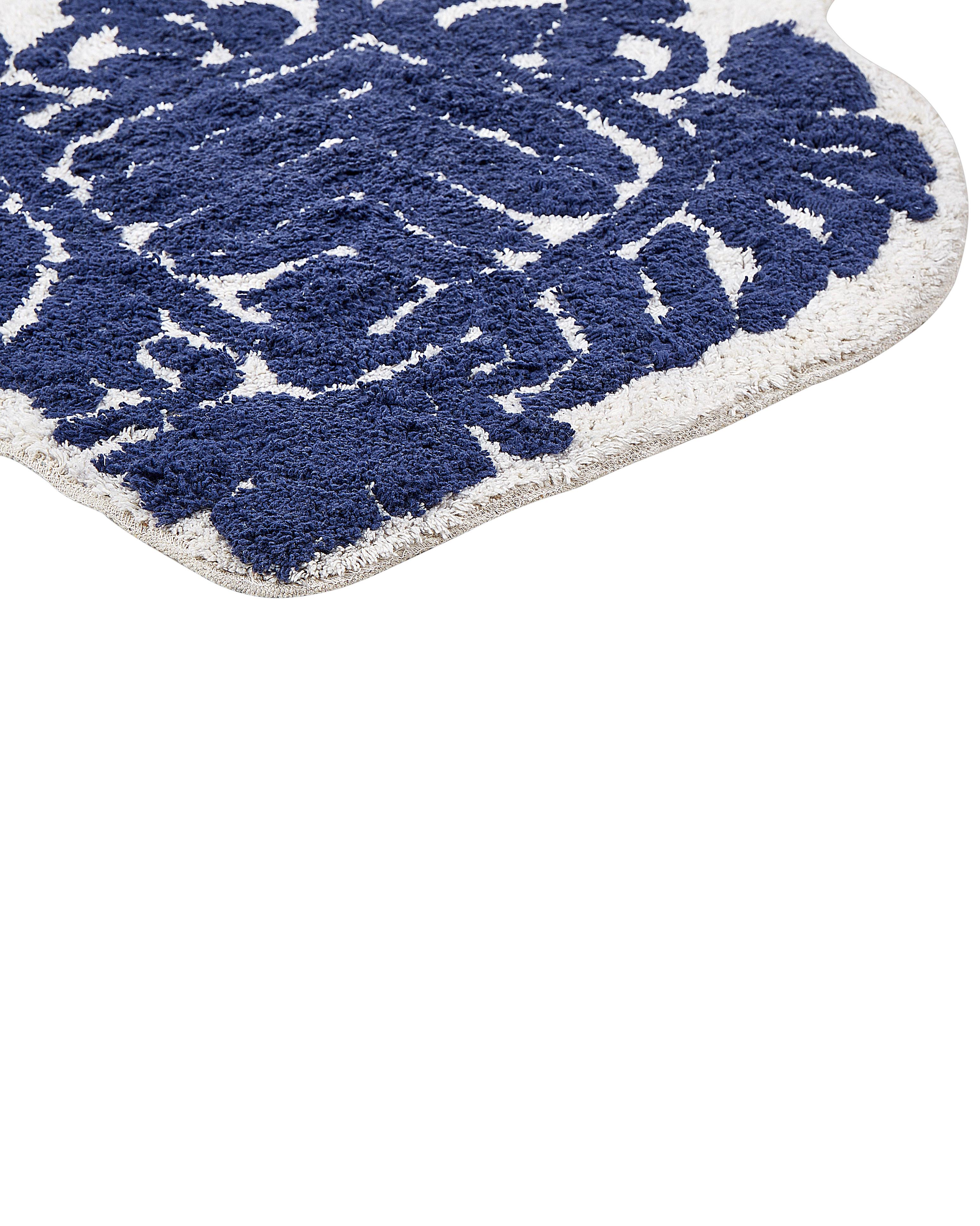 Badmat CANBAR Marineblauw 150 x 60 cm Katoen