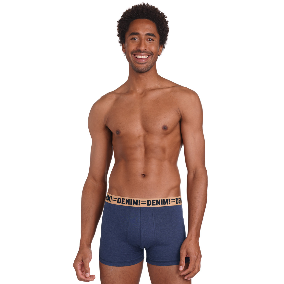 VanVaan Denim 3 Herren Retroshorts meliert hellorange / hellgrau / dunkelblau