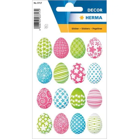 HERMA 3717 Ostersticker DECOR bunte Ostereier