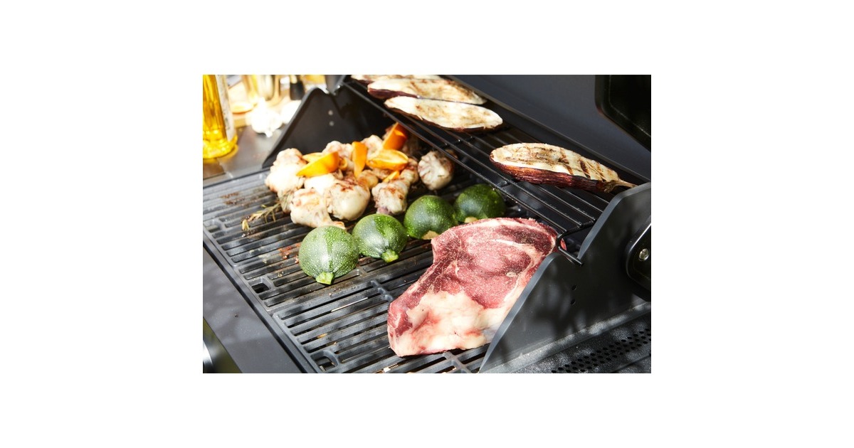 BarbecookLuca 312 gasbarbecue met kast en zijbrander  (Zwart)