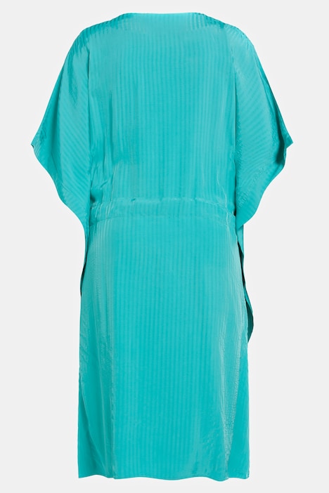 Kleid, Seersucker-Streifen, Oversized, Halbarm