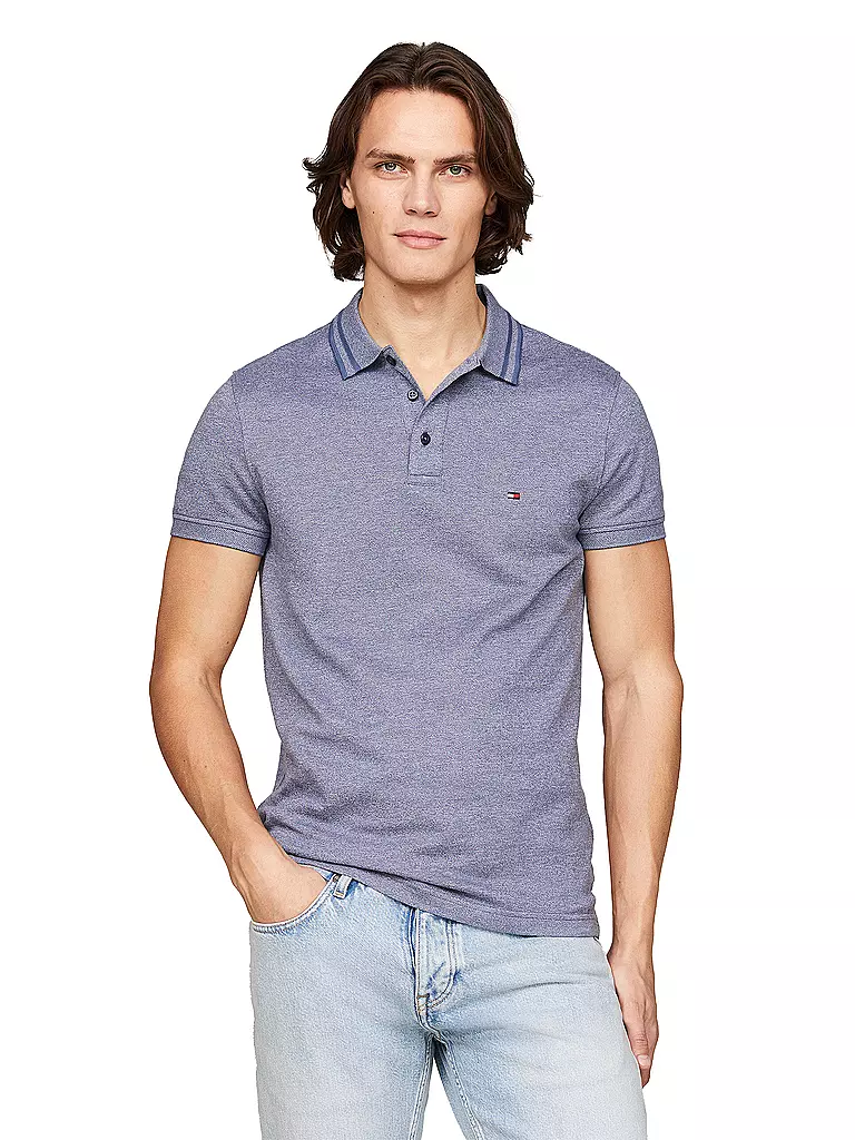 TOMMY HILFIGER Poloshirt Slim Fit blau