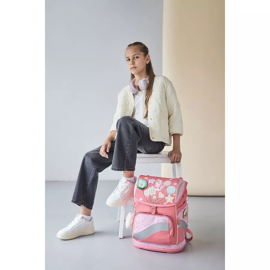 Belmil Schulranzen Premium Smarty Plus Set 5-teilig Rose Quartz