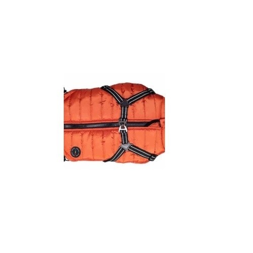 Jaqueta de plumas laranja Nick