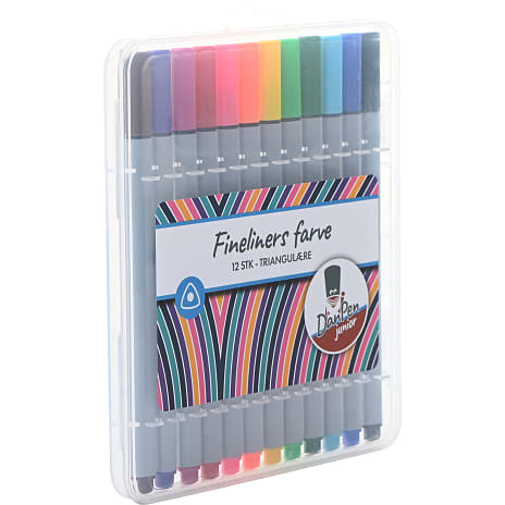 Danpen junior farve-fineliners 12-pak