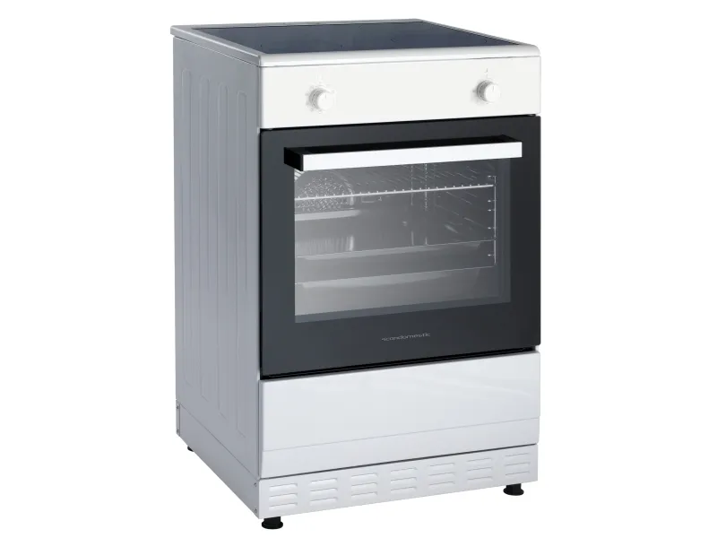 Scandomestic Standard FCI900W - Komfur - fritstående - bredde: 60 cm - dybde: 60 cm - højde: 90 cm - med selv-rengøring - hvid