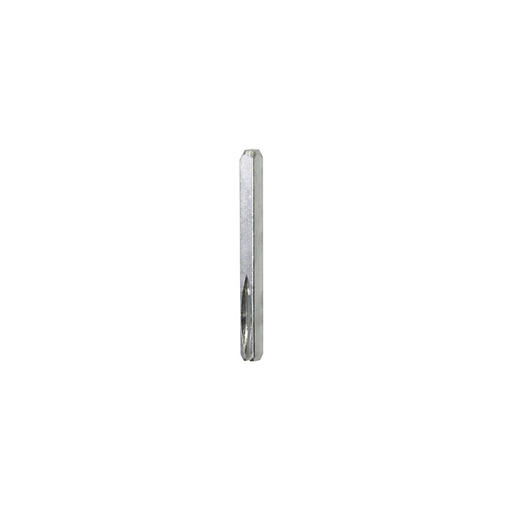 Carré de poignée de porte à condamnation acier ⌀6 mm H. 6 x L.70 mm gris