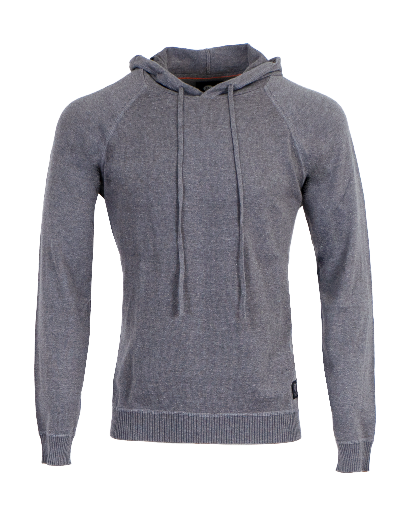 PETROL IND PULL CAPUCHE MAILLE FINE HOMME ANTHRACITE