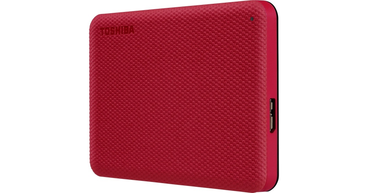 ToshibaCanvio Advance, 2 TB externe harde schijf  (Rood, HDTCA20ER3AA, USB 3.2 Gen 1)