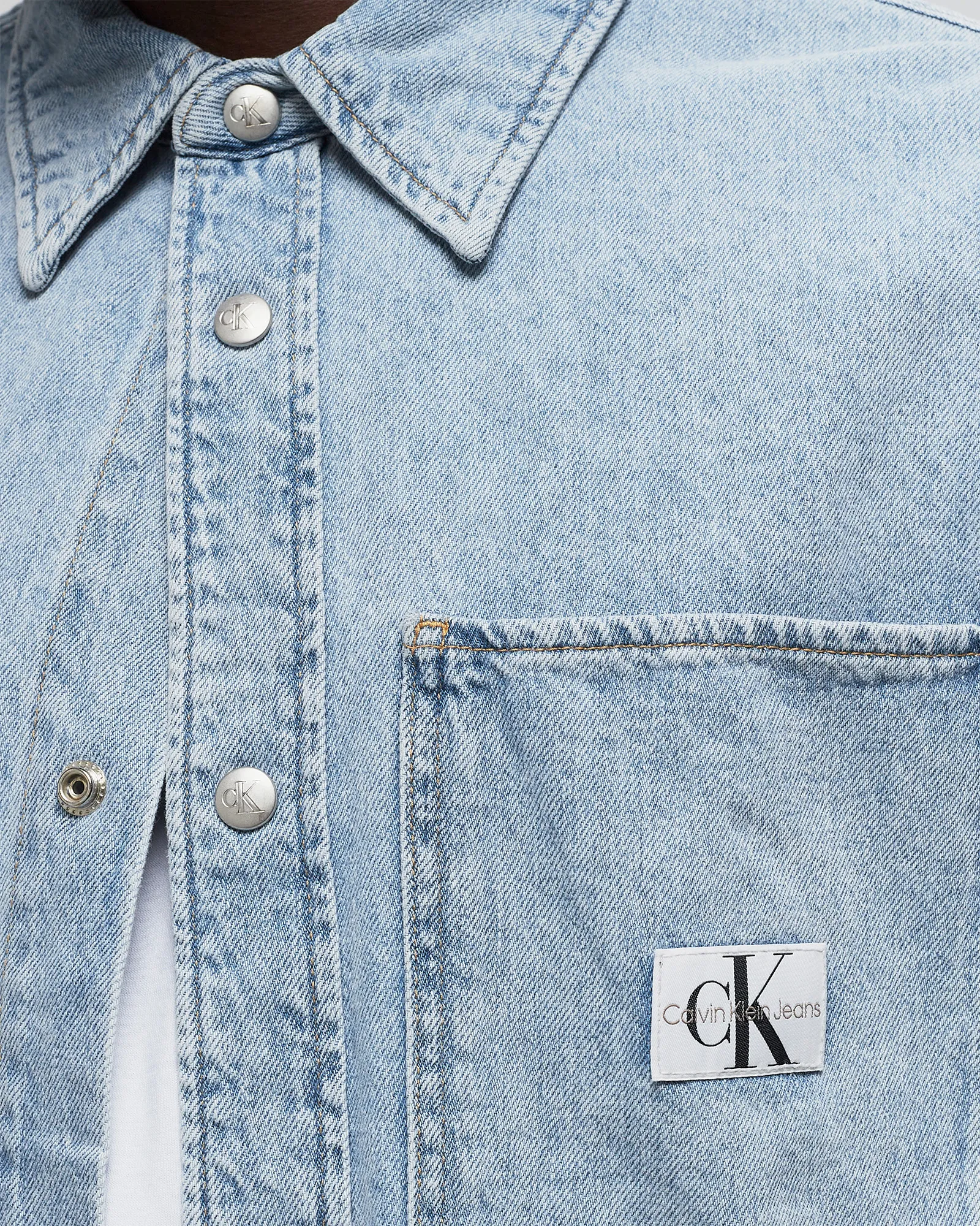 Calvin Klein Jeans REGULAR LINEAR  SHIRT