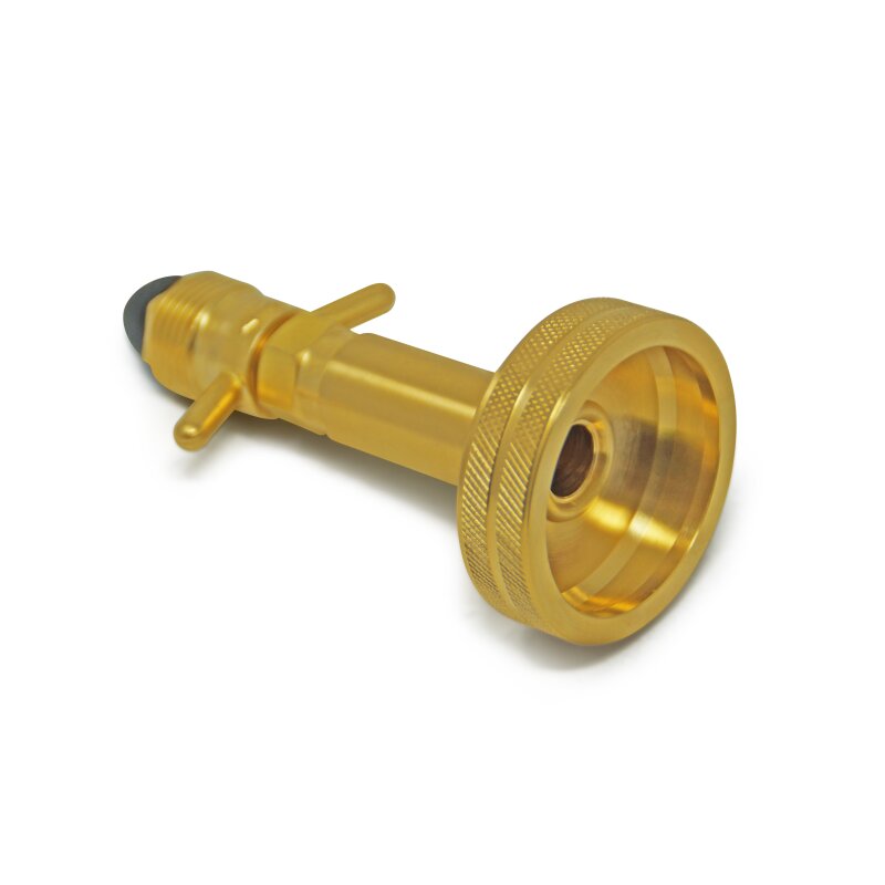 DREHMEISTER DISH Gasflaschen Adapter Campinggas Adapter 0,880-14 NGO LH (G.10) - 113mm