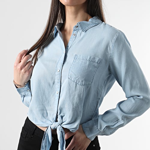 Chemise Manches Longues Femme Jasper Bleu Wash