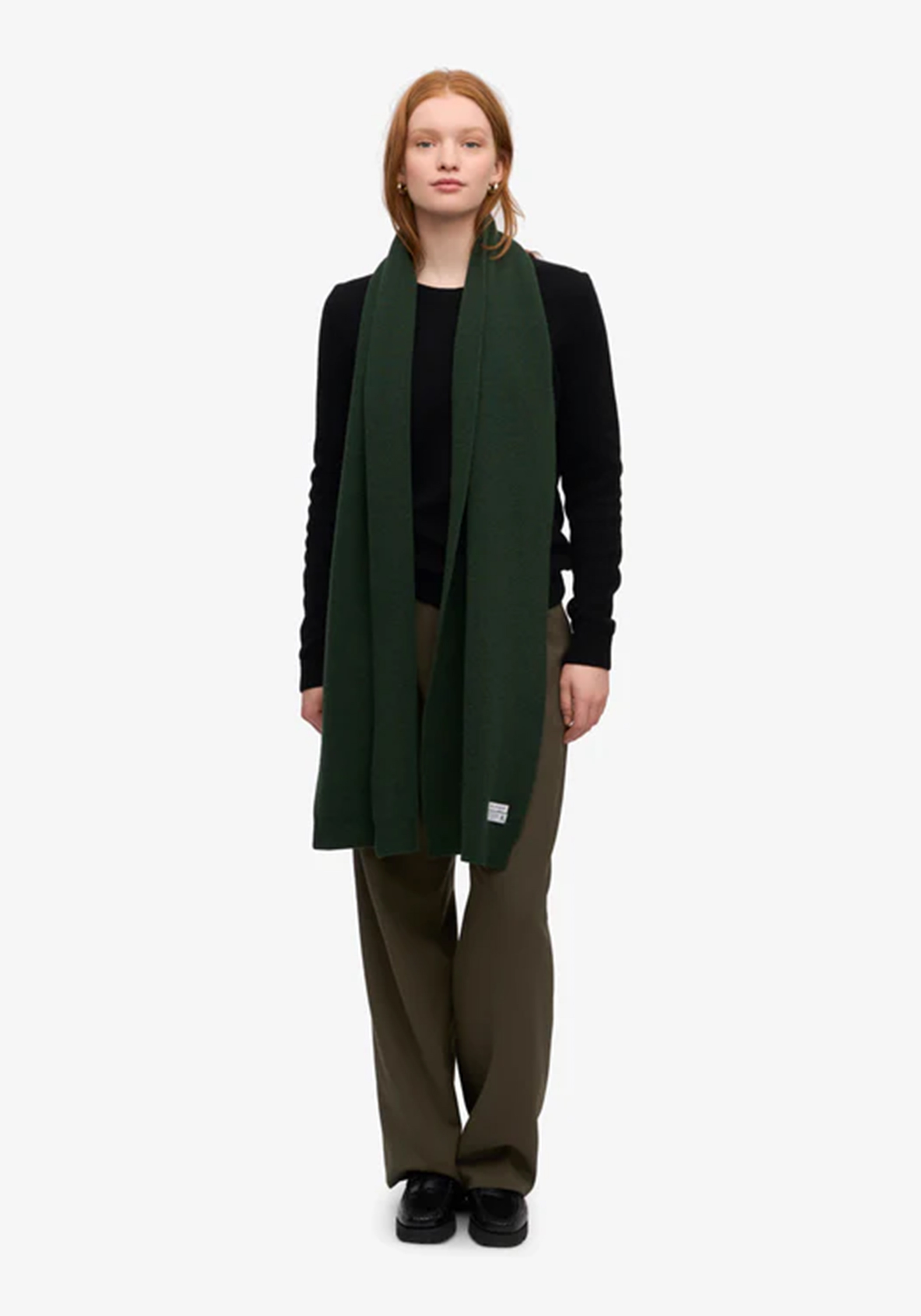 Colorful Standard Merino-Wollschal Emerald Green