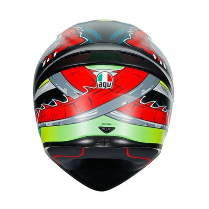 Casque AGV K1 - DUNDEE - Vert / Rouge
