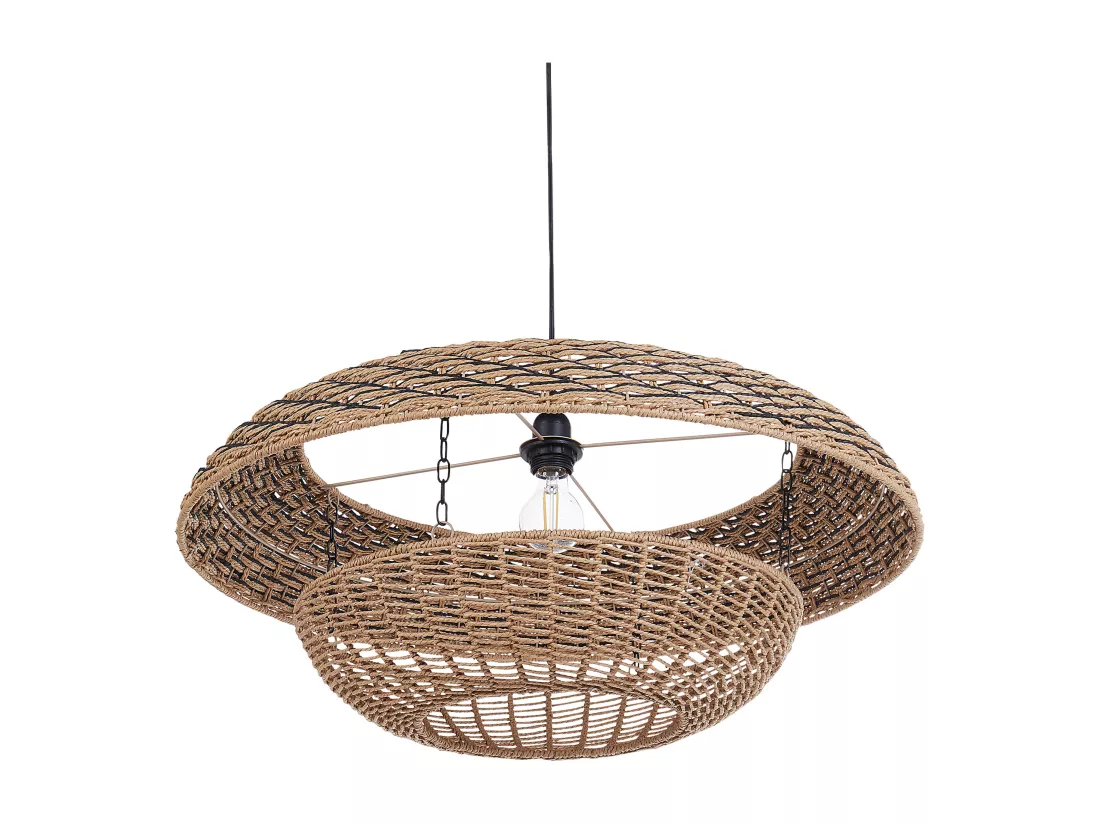 Lampe suspension KIDEPO Papier Marron