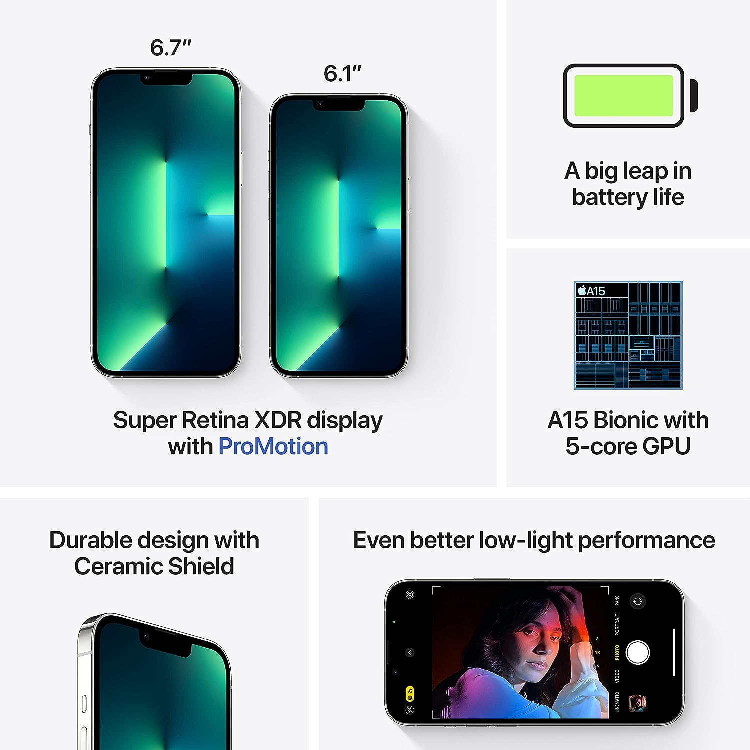 iPhone 13 Pro, 256 GB, Prateado