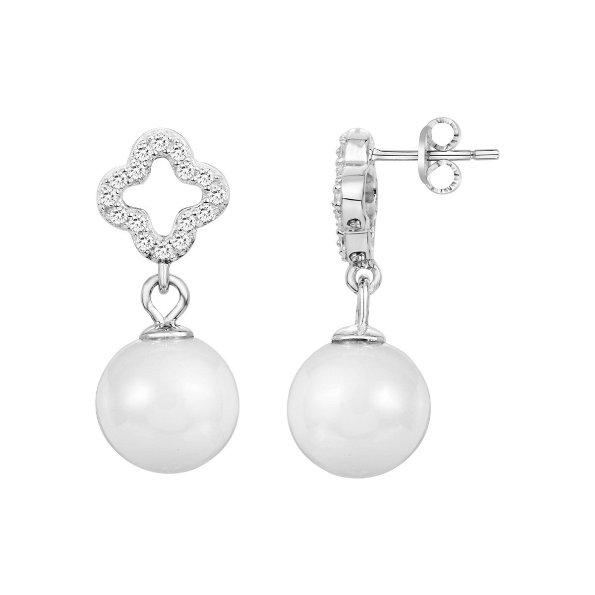 Boucles d'oreilles pendantes en Argent