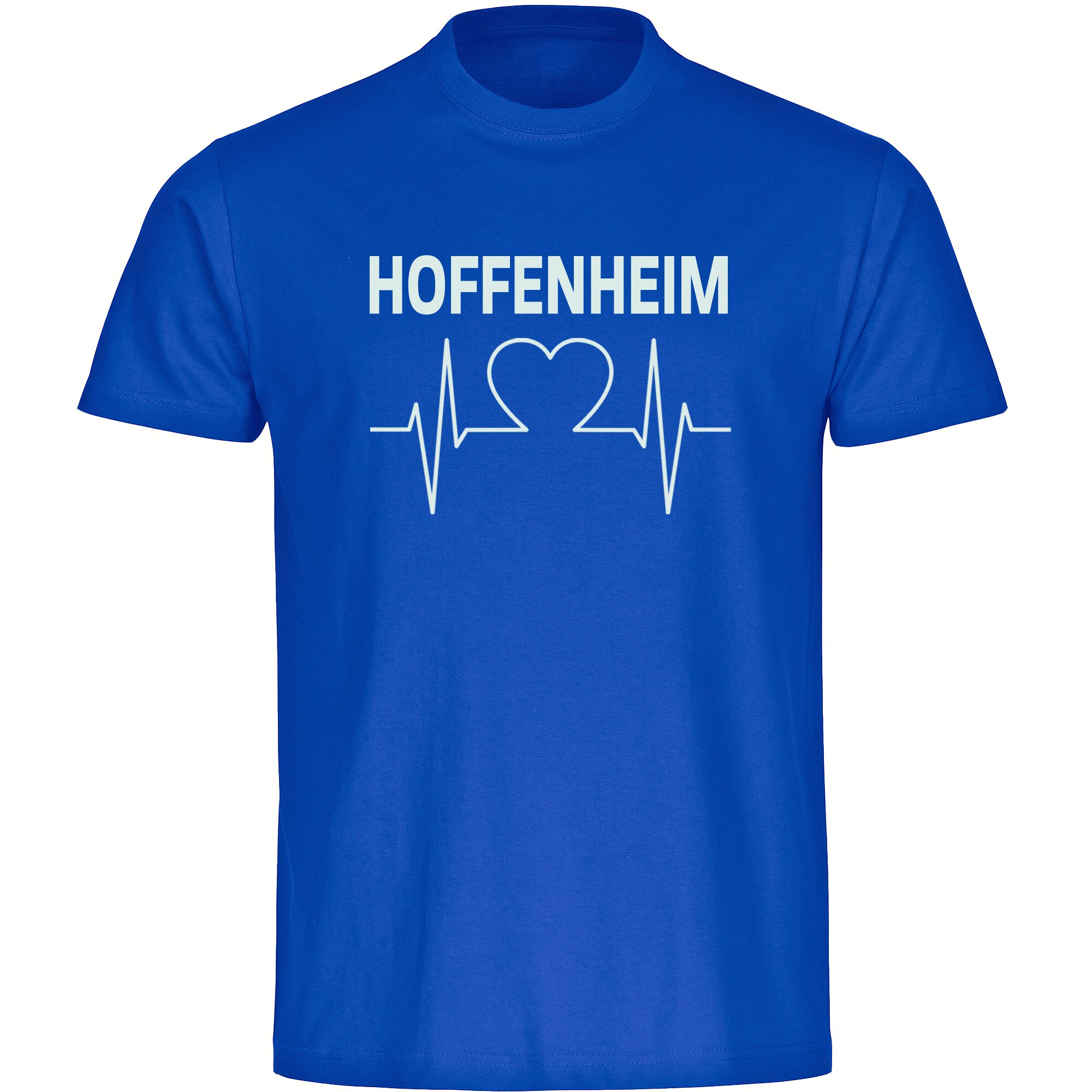 multifanshop® Kinder T-Shirt - Hoffenheim - Herzschlag - Druck weiß