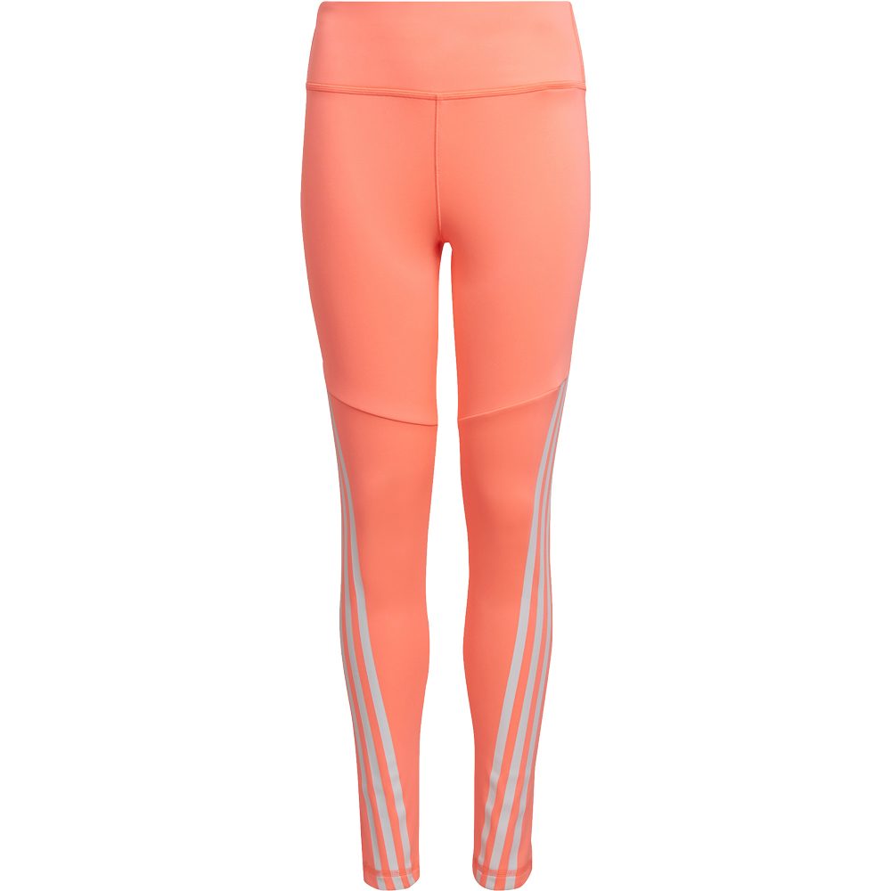 adidas Optime Aeroready Training 3-Streifen Tights Mädchen acid red