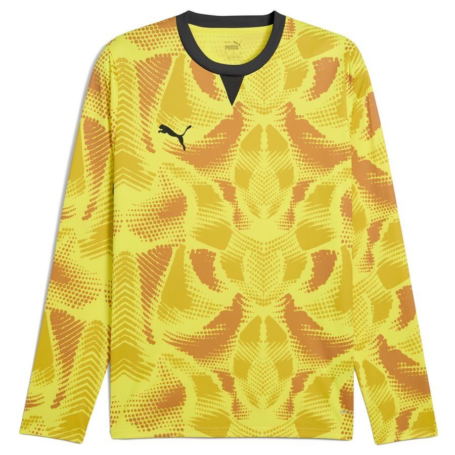 PUMA Maillot de Gardien teamTarget - Jaune/Noir Manches Longues