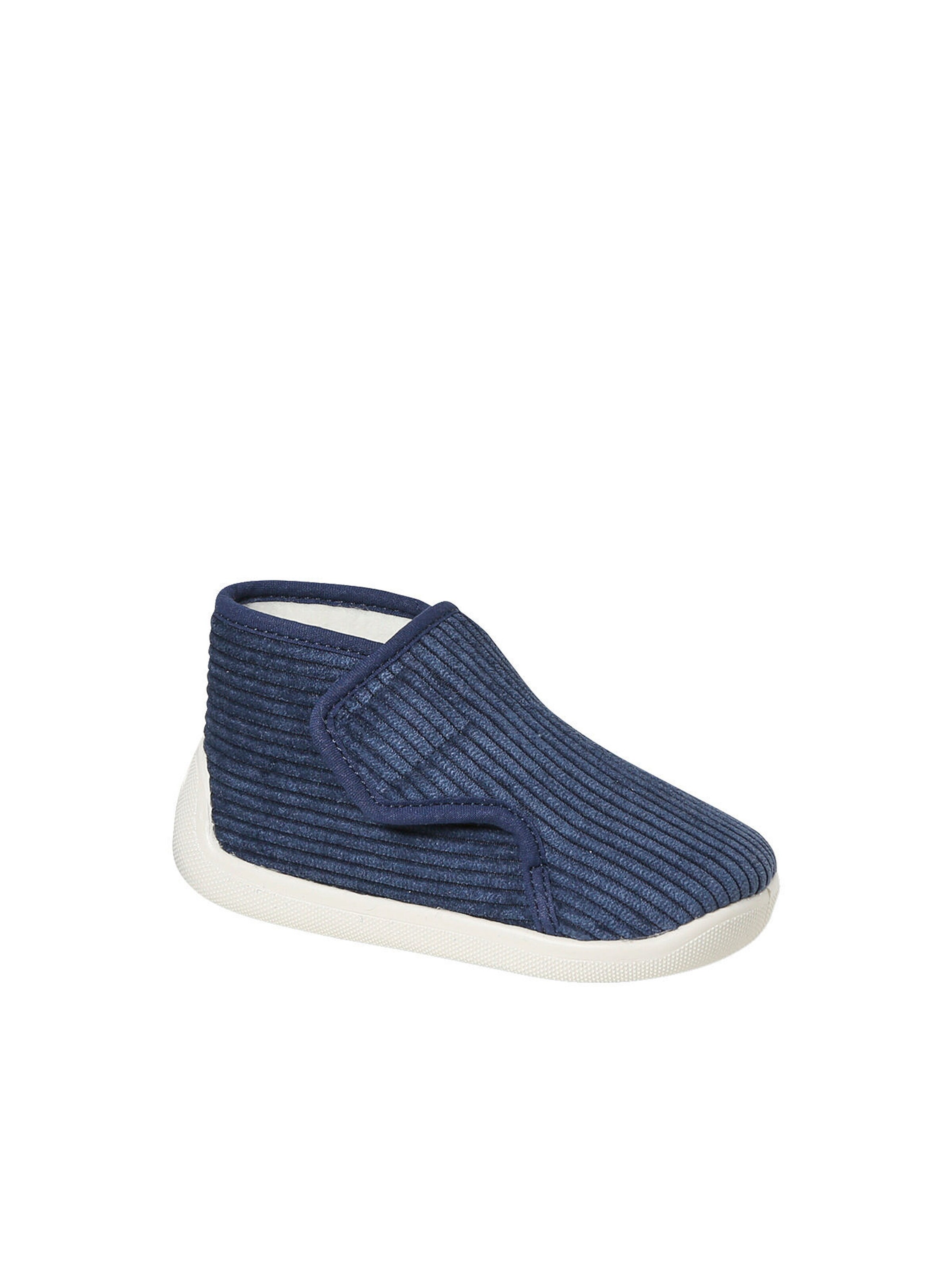 Vertbaudet Baby Cord-Hausschuhe marine