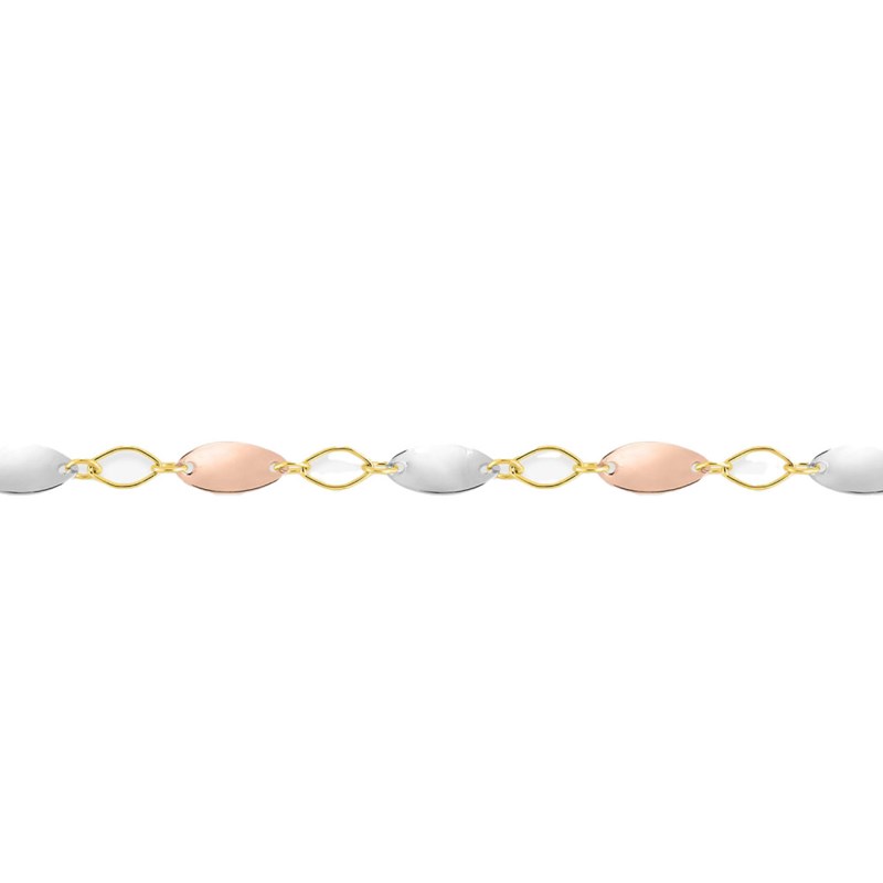 Bracelet Femme - Or 18 Carats - Longueur : 18 cm