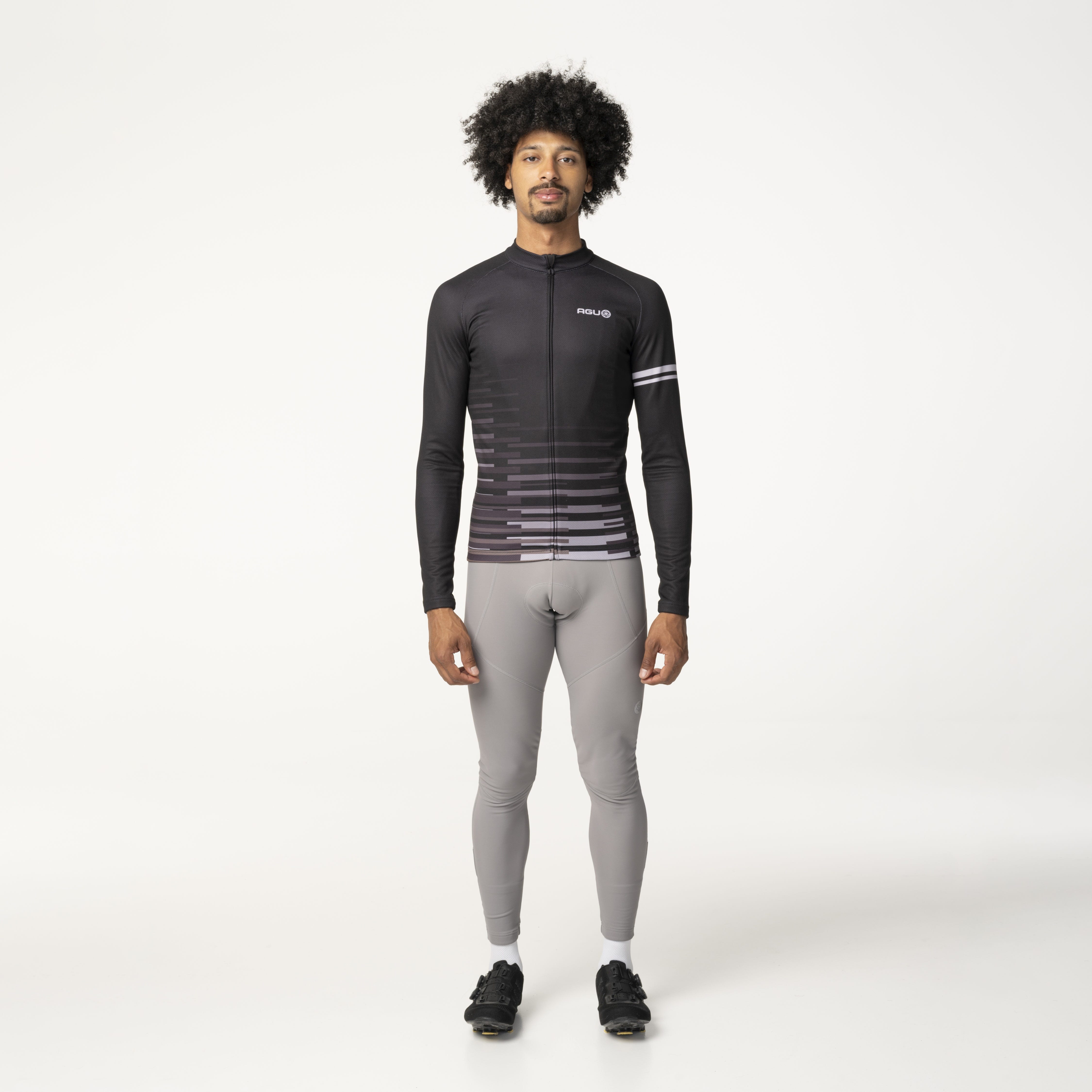 AGU Essential Lange Mouwen Heren fietsshirt - Black