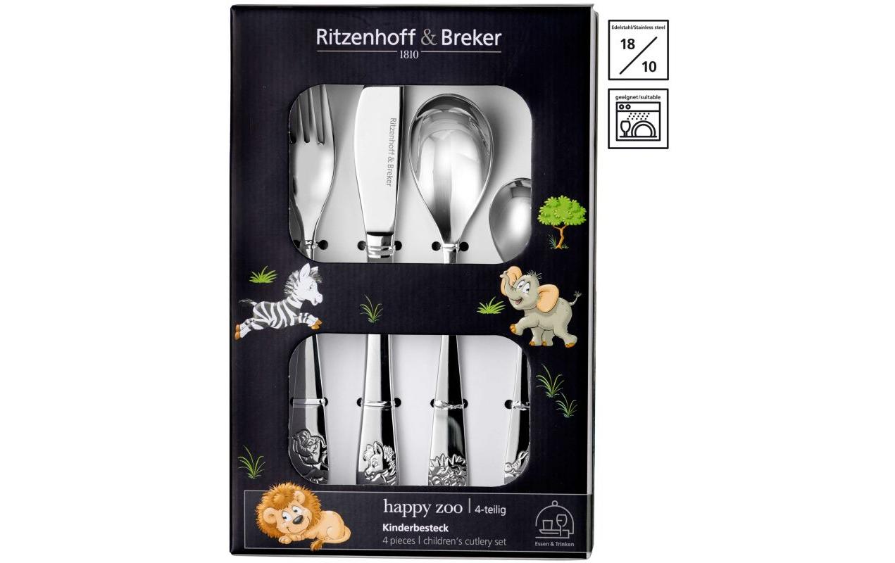 Kinderbesteckset Happy Zoo 4-teiligKinder-Besteck