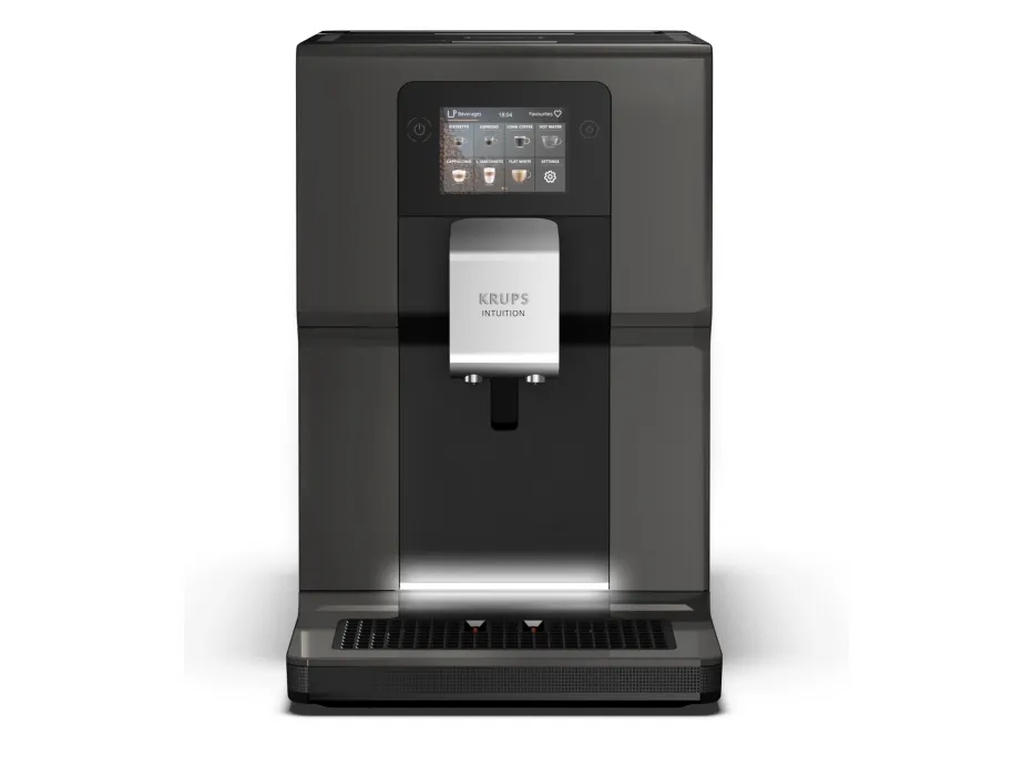 [OUTLET] - Krups Intuition Preference EA872B10 - Automatisk kaffemaskine med mælkeskummer - 15 bar - antracit