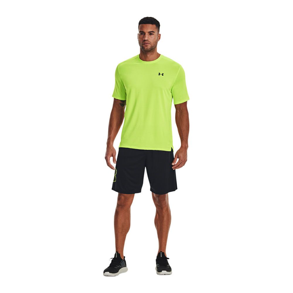 Under Armour UA TECH™ GRAPHIC - Short Homme black/lime surge