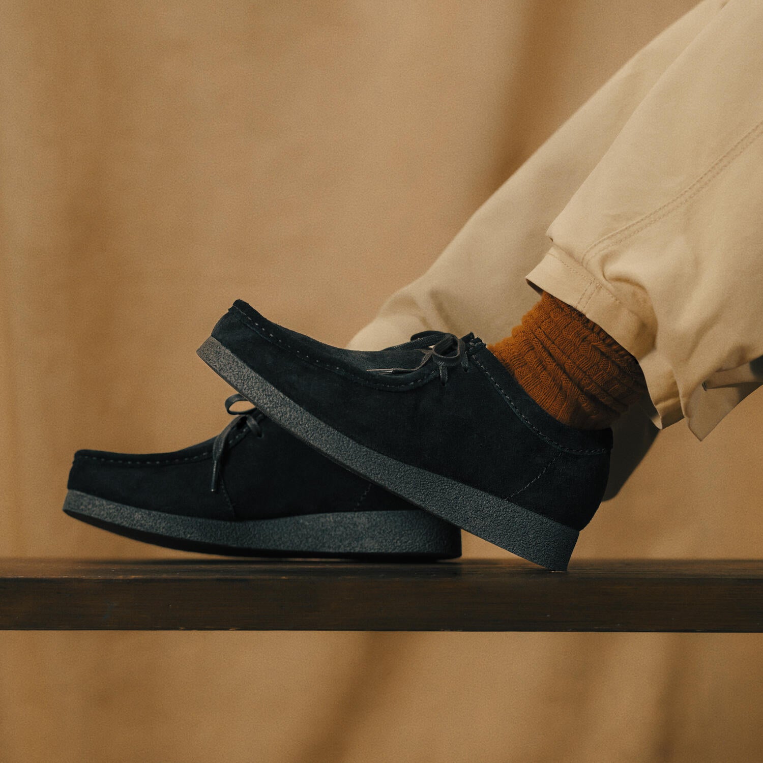 Clarks  Wallabee Evosh sko - Black Sde