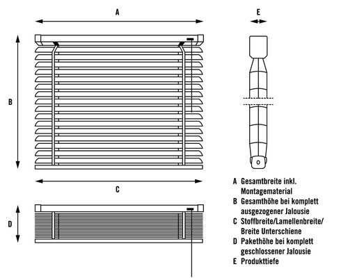 Soluna DIM-OUT aluminium jaloezie 40x170 cm mokka, met 20% meer lamellen voor betere verduistering