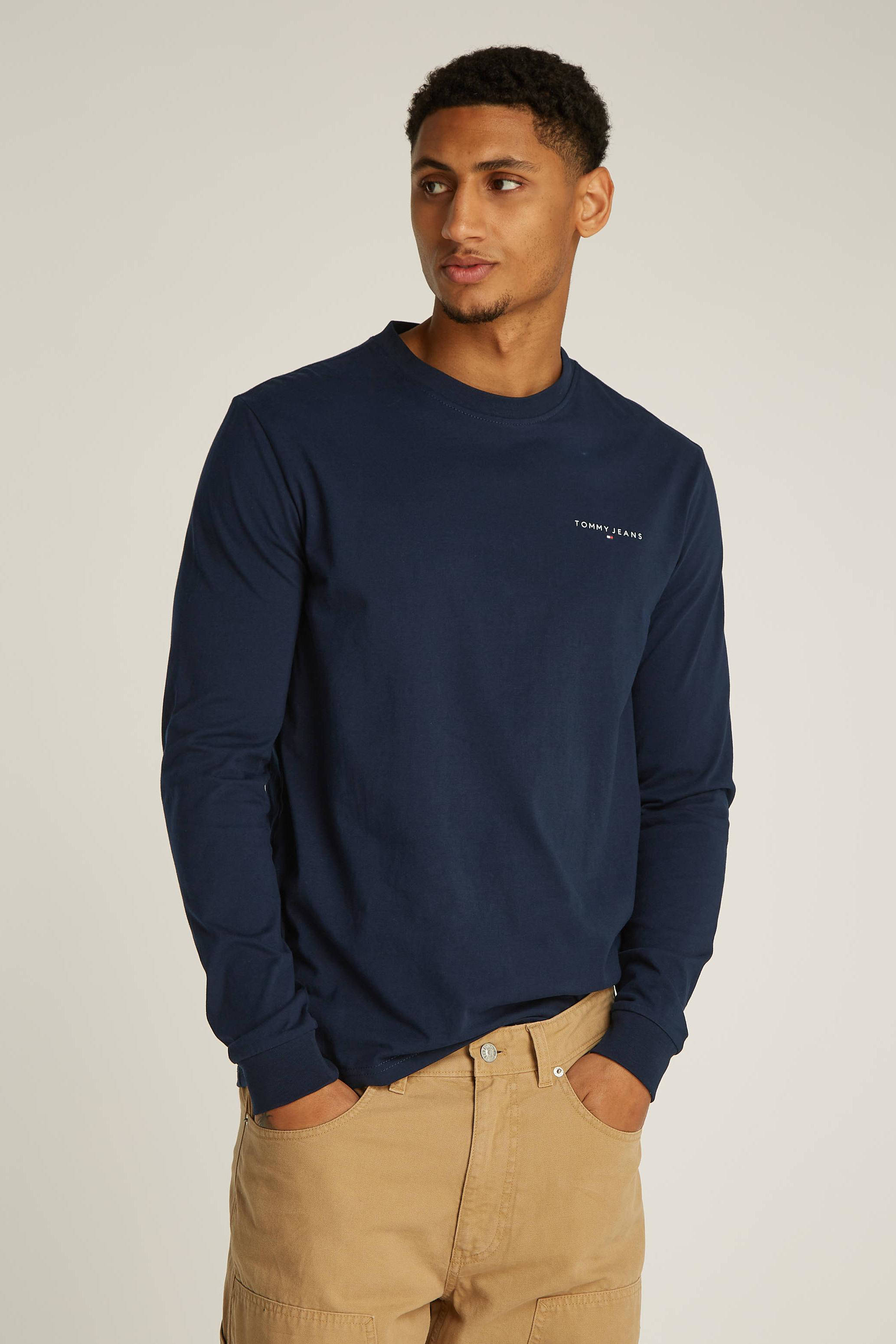 Tommy Jeans longsleeve donkerblauw