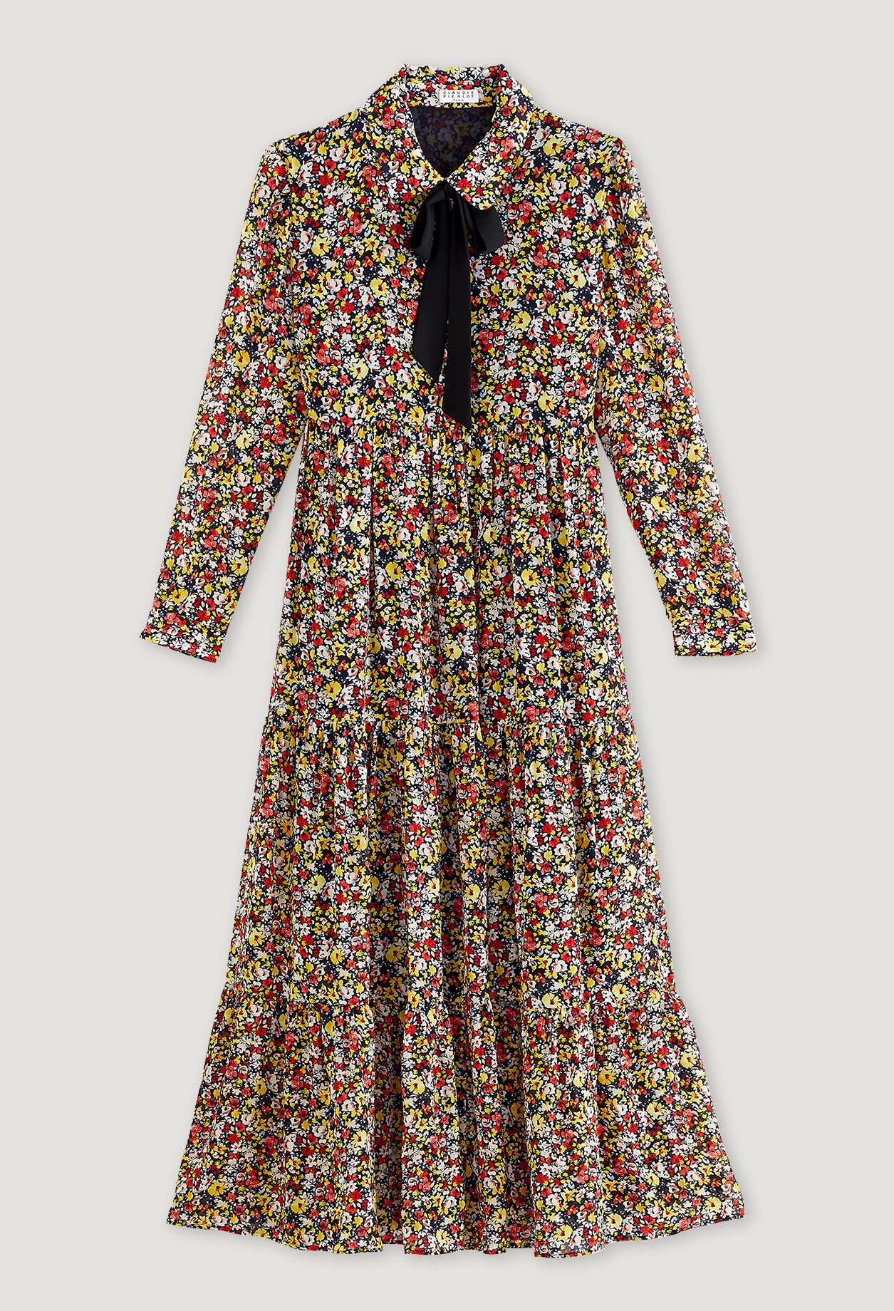 Robe longue fleurie