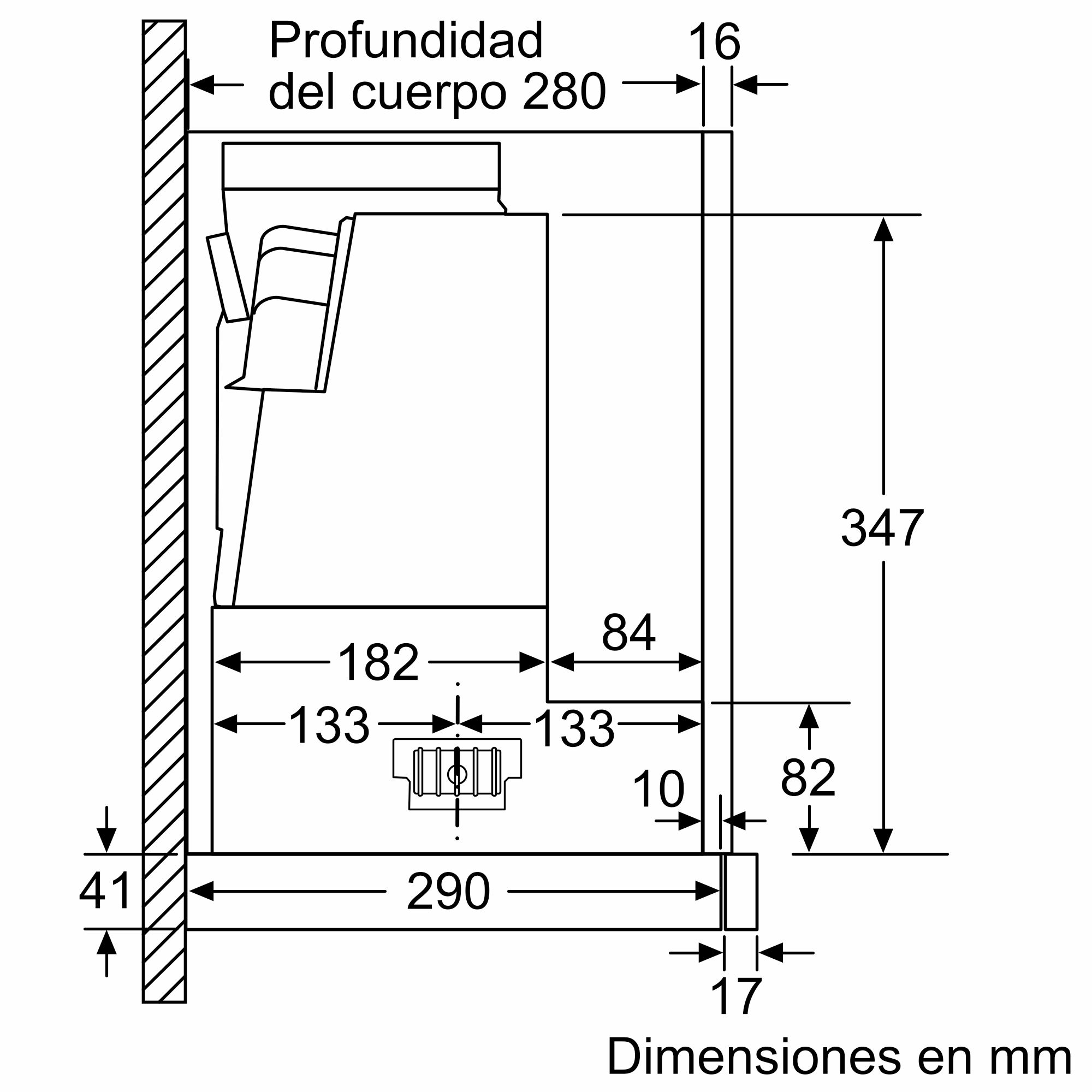 Capuz telescópico Série 4 60 cm Prata DFS067A51