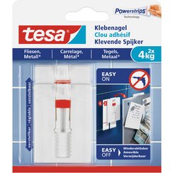Powerstrips Clou adhésif pour carrelage et métal, 4,0