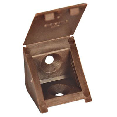 12 tak'ecker plastique brun 25 x 25 mm