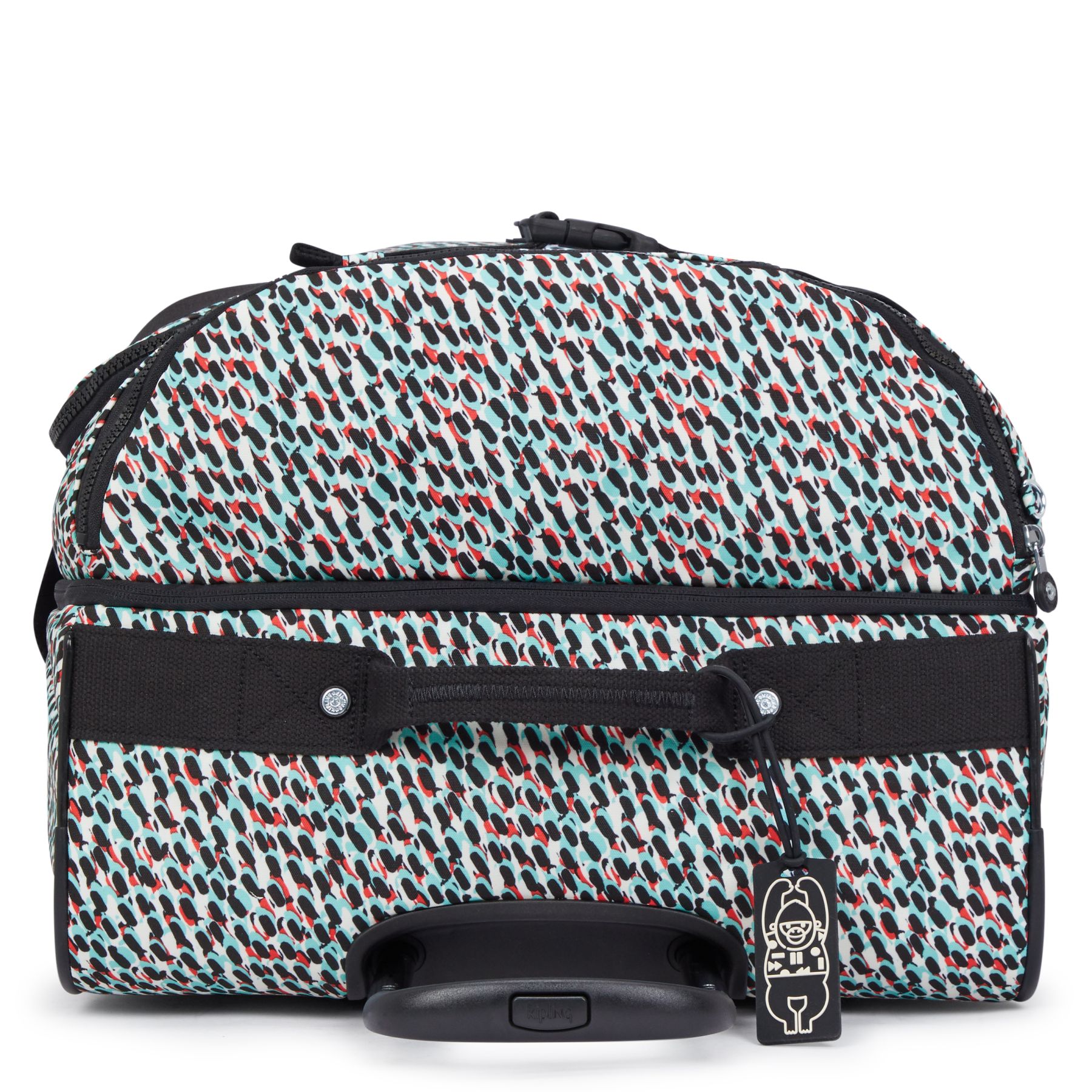 AVIANA L Grande valise à roulettes avec sangles ajustables - Abstract Print