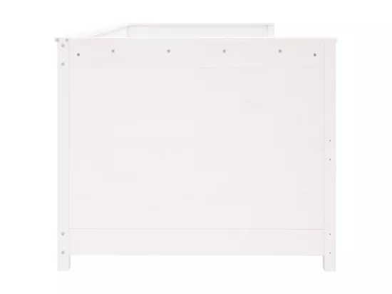 Lit de jour sans matelas blanc 100x200 cm bois de pin massif