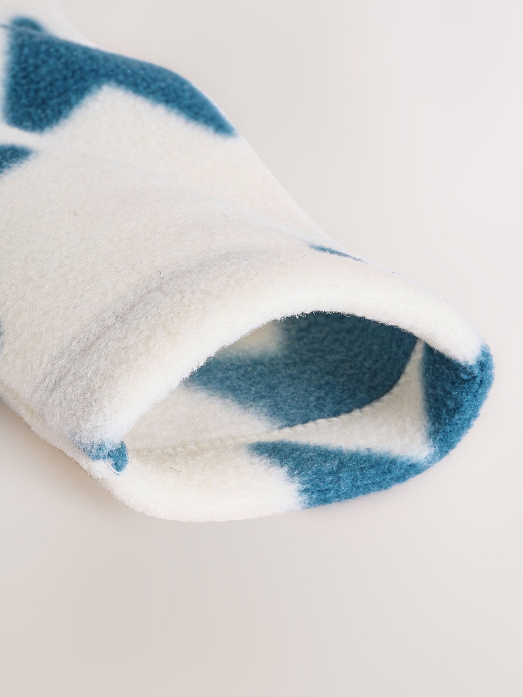 Blauw - Set van 4 baby-onesies van microfleece met tweewegrits