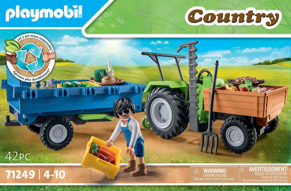 TRACTEUR AVEC REMORQUE - 71249