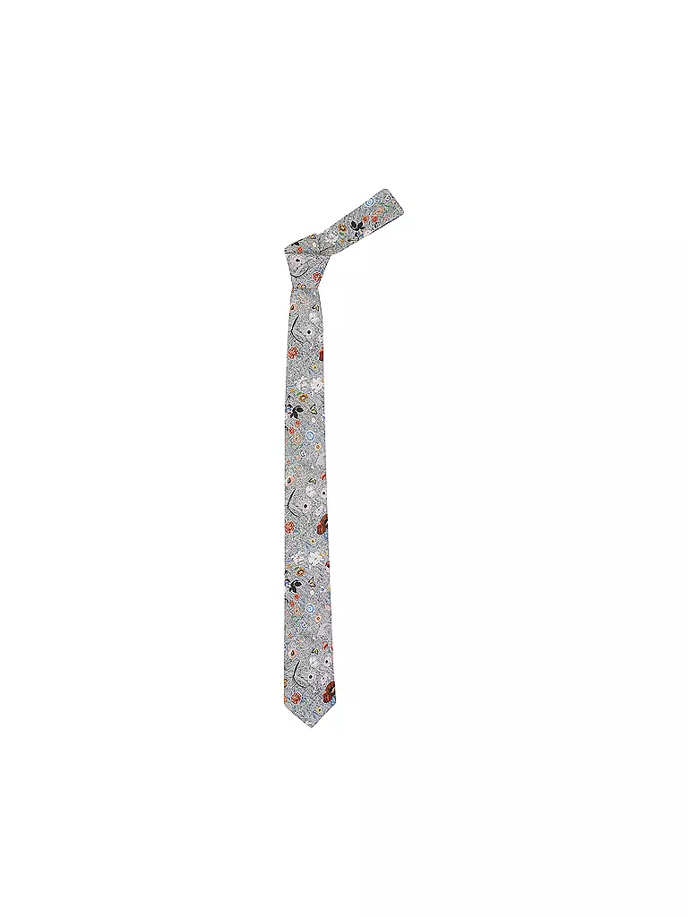SEIDENFALTER Krawatte PRINCE BOWTIE grau