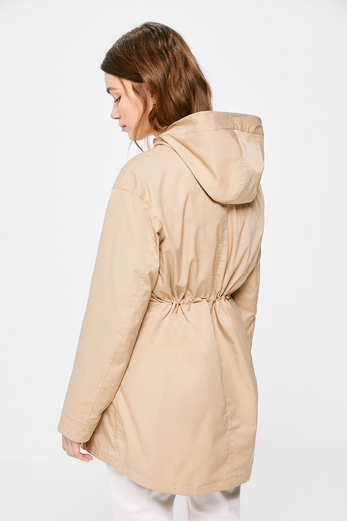 Parka Algodón Desmontável - bege
