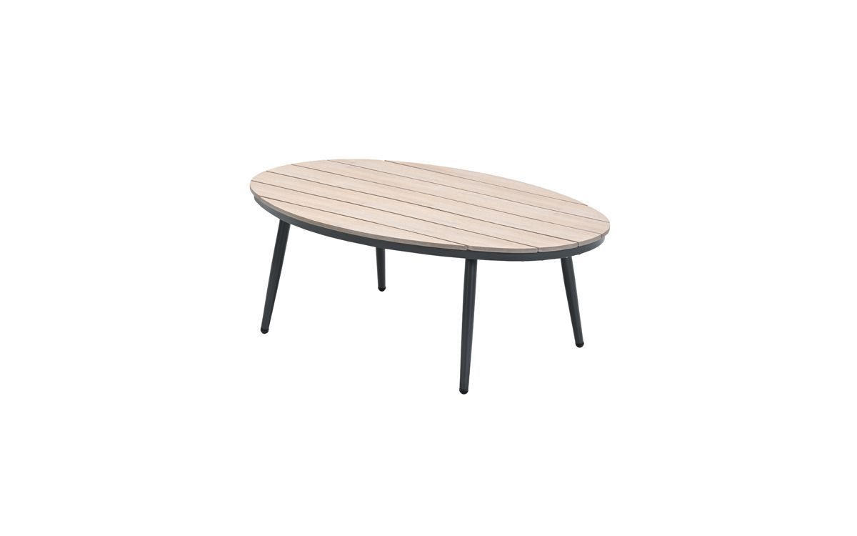 Margriet bijzettafel - ovaal -120x75 cm - light teak VW