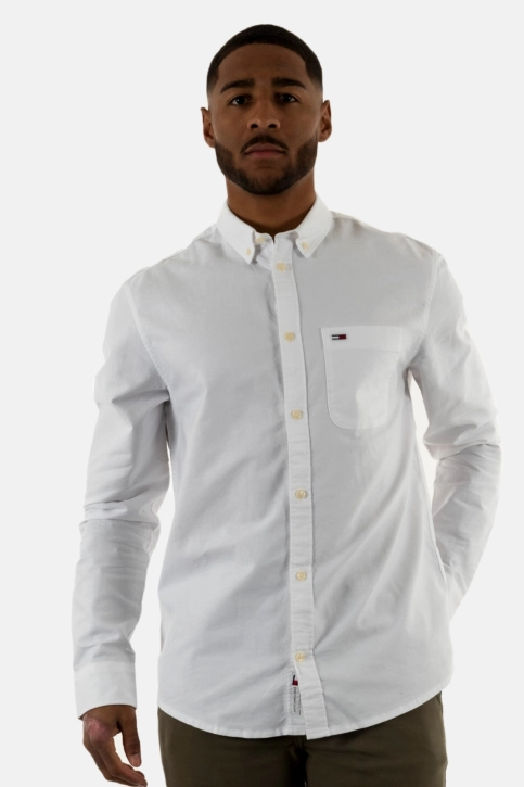 Chemise tommy jeans reg oxford ybr white