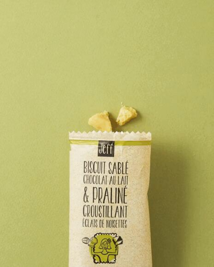Biscuit Sablé Chocolat au Lait Praliné et Noisettes