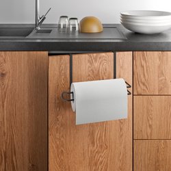 Porte-rouleau de cuisine Easy-Roll LAVA, noir mat