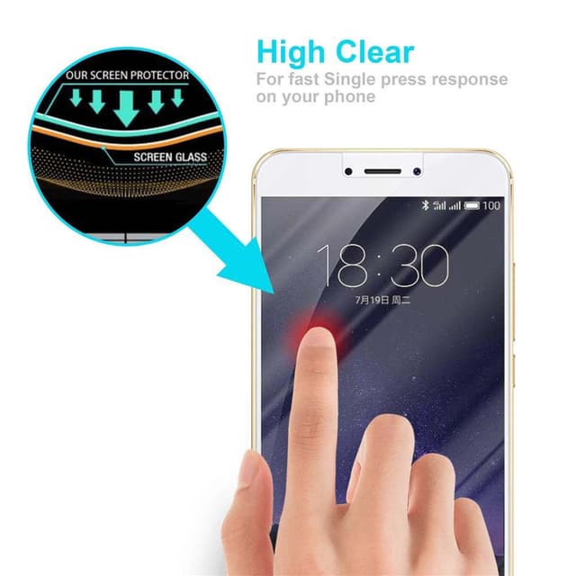 MEIZU MX6 Skærmbeskytter Beskyttelsesglas
