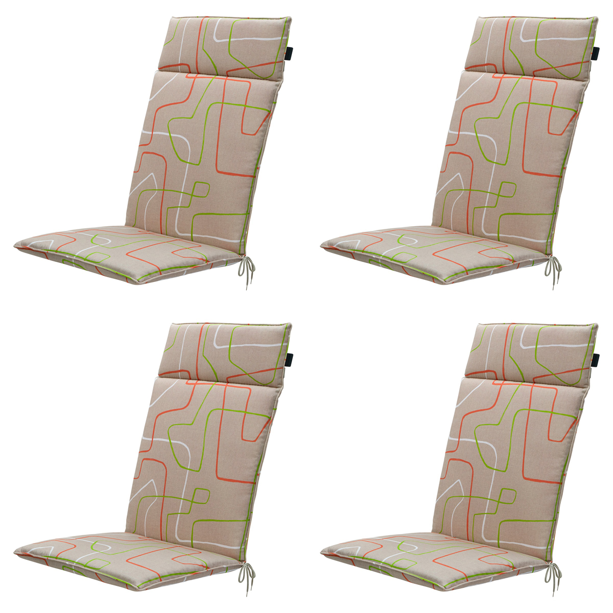 Madison Joah terra Tuinstoelkussen - Set van 4